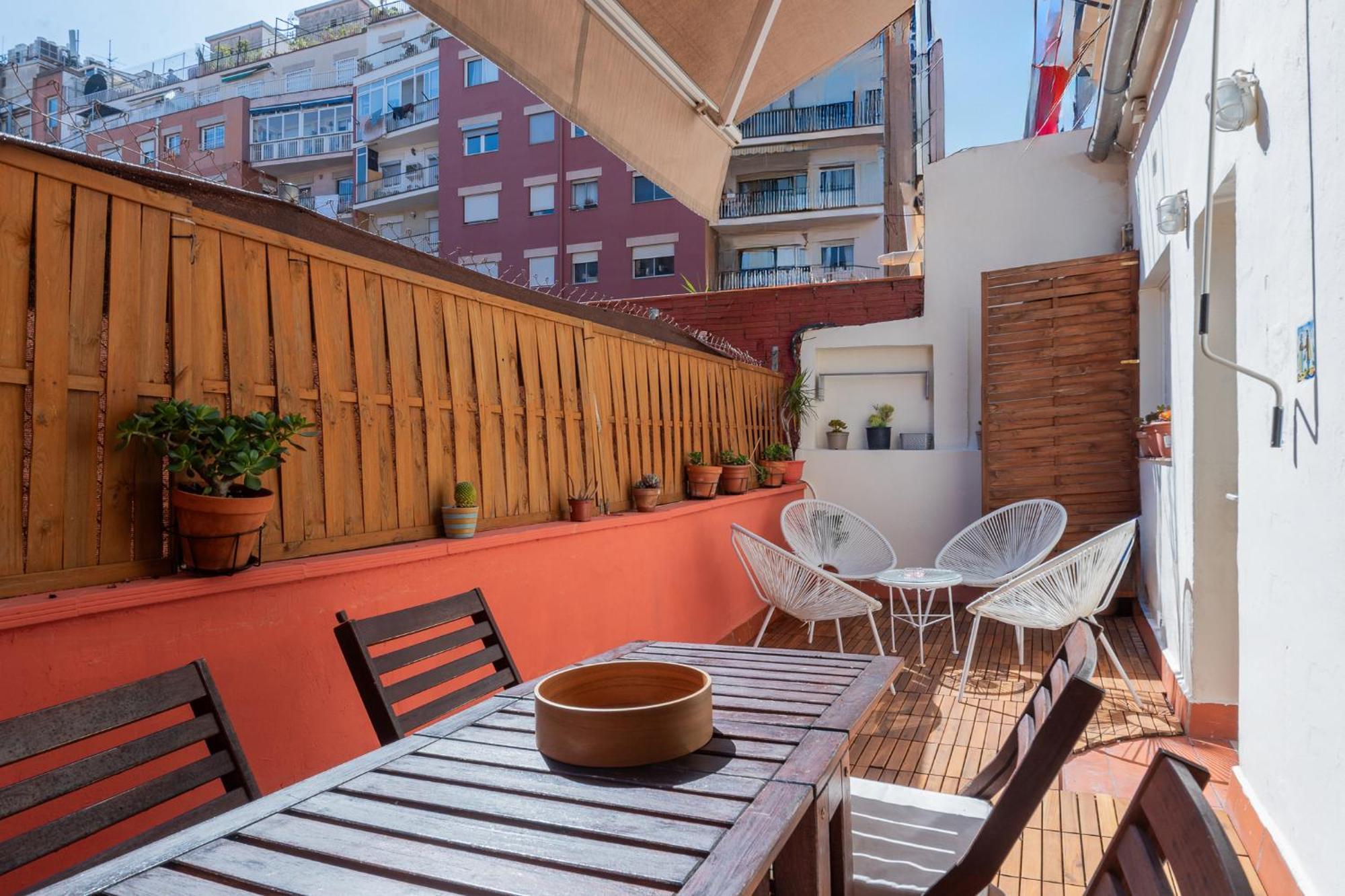 Spacious & Sunny Apt With Terrace In The City Center 바르셀로나 외부 사진